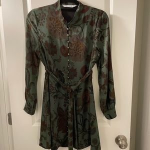 Zara dress with tie fall 2021 collection